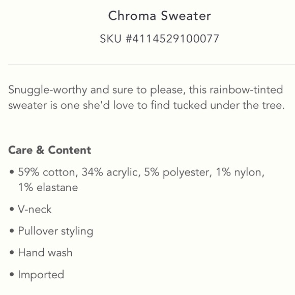 NWT Anthropologie Chroma Sweater - Picture 7 of 8